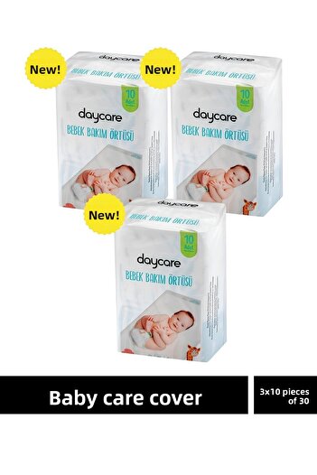 Daycare 3X10 30 Pieces Baby Care Mat - Diaper Opening and Changing