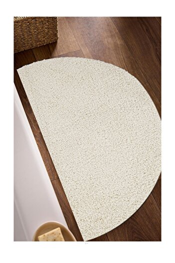 EUROBANO Luna Half Moon Non-Slip Base Washable 40X80 cm One Piece Bathroom / Balcony Mat