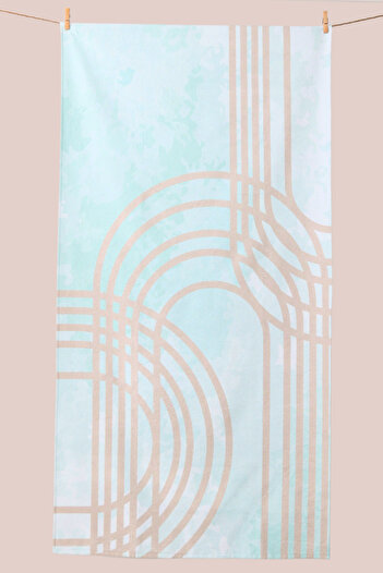 LAVENDIER Lavender Sage Highly Water Absorbent Beach Towel