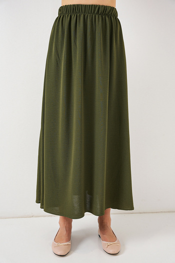 Bigdart Women's Long Ayrobin Skirt 8050 - Khaki