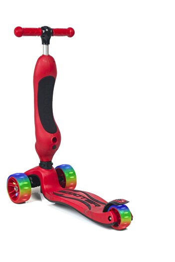LAYLİNE Smart Oturaklı Çocuk Scooter 3 Tekerlekli Işıklı Ledli Scooter Yükseklik Ayarlı
