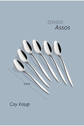 on-on Assos Çay Kaşık 6'lı 18/10