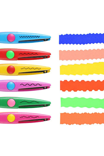 Choice 6pcs Set 6pcs/Set Scissors Wavy Pattern Paper Cutter DIY Handmade Tools Paper Craft Kawaii Card Phot
