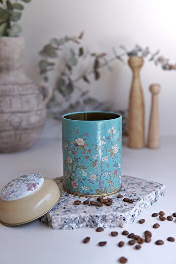 EVLE Botanica Blue Patterned Spice Bowl - 0.6 Lt Steel 500+ ml