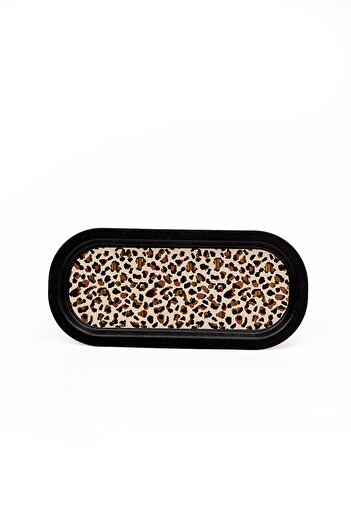 EVLE Ee168-v4 Leo Patterned Oval Tray 16x35 Cm
