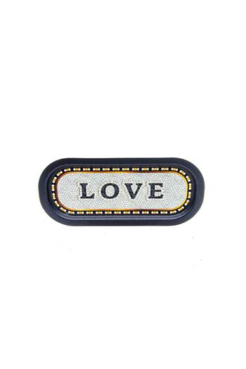 EVLE Ee168-1e Mosaic Love Patterned Oval Tray 16x35 Cm