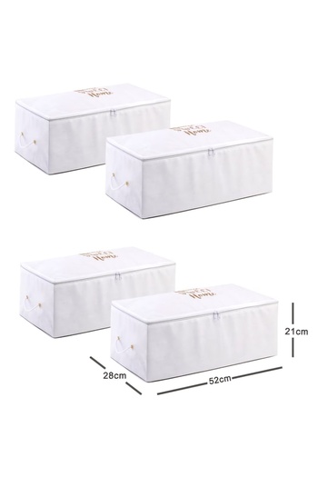 Sibelon 4 Pieces Medium Size Decorative Gold Printed Bag Set 52 X 28 cm