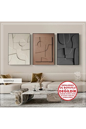 Tablomtr Set de trei mese decorative Sanvito cu cadru metalic din sticlă