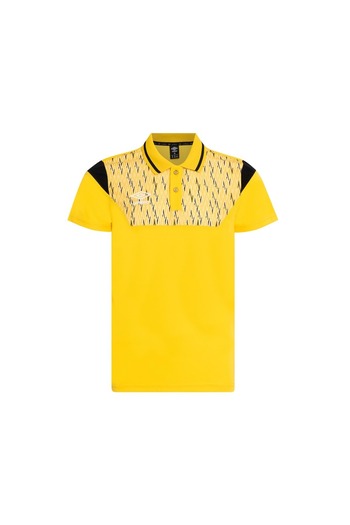 UMBRO Diamond Camp Poly Polo T-Shirt - Yellow - S