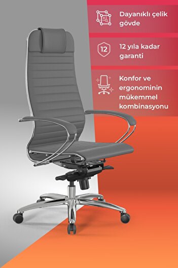 METTA Samurai Ergonomik Deri Ofis Koltuğu / Çalışma Sandalyesi - F.2.1.49
