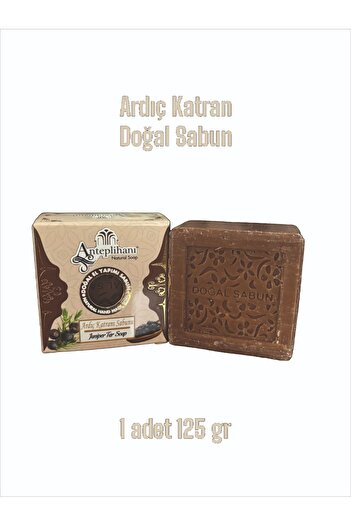 ANTEPLİHANI Ardiç Katrani Soap, Natural Soap, Katran, Handmade Natural Soap, Soap (1 Piece 125 Gr)