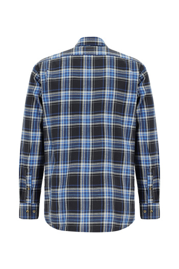 Abdullah Kiğılı Plaid Flannel Cotton Shirt - 8683841198864