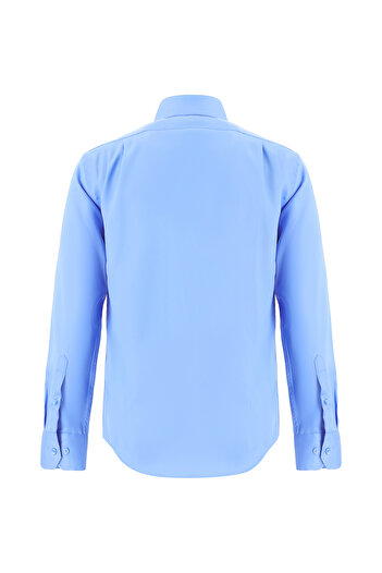 Abdullah Kiğılı Long Sleeve Non Iron Satin Classic Cotton Shirt