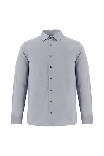 Abdullah Kiğılı Смугаста сорочка Slim Fit з бавовни - довгі рукави