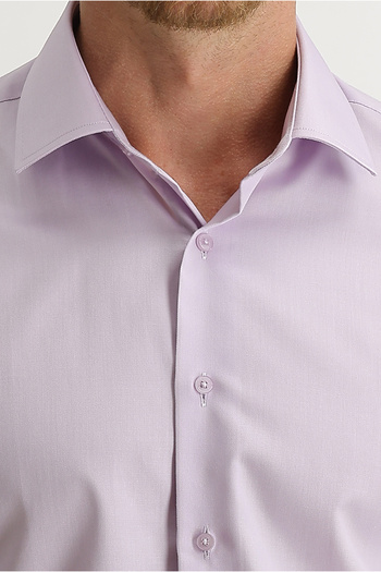 Kiğılı Uzun Kol Slim Fit Dar Kesim Non Iron Pamuklu Gömlek