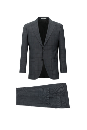 Kiğılı Slim Fit Woolen Checkered Suit