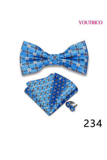 Youtrico Suit Tie Handkerchief Cufflink-Premium Handmade 3-Piece