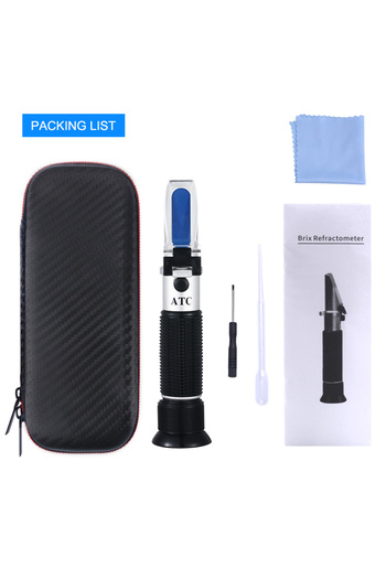 Choice Leather Box Handheld 0-100% Salinity Aquarium ATC Refractometer 1.000-1.070SG Salinity Seawater Sali
