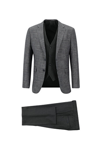 Kiğılı Slim Fit Slim Fit Combination Vest Suit