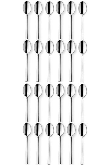 Doğuş Pazar 24 Pieces Stainless Luxury Teaspoon Stick Teaspoons