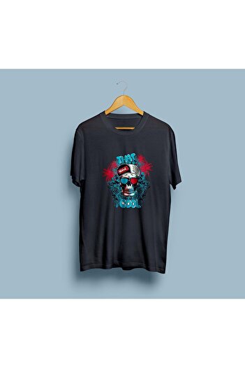 Bahriyeli Collection Oversize Florida Skull League Design Unisex T-Shirt