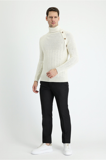 Kiğılı Classic Woolen Slim Fit Trousers - Slim Fit