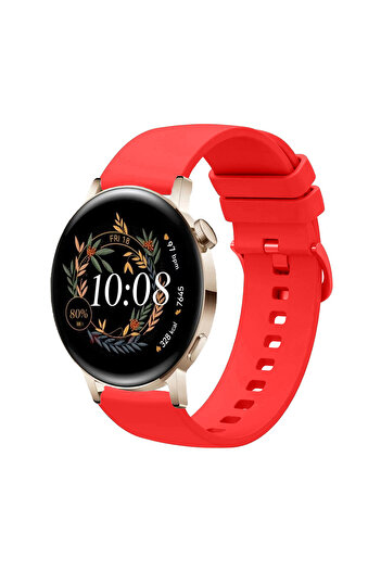 Tagomoon Huawei Watch Gt3 42mm ile Uyumlu Kordon Jel Silikon Tokalı Kayış