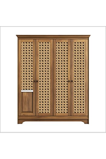 Bigaimaj Hasır Rattan Desenli Kendinden Yapışkanlı Laminasyonlu Dolap, Şifonyer Kaplama Folyosu