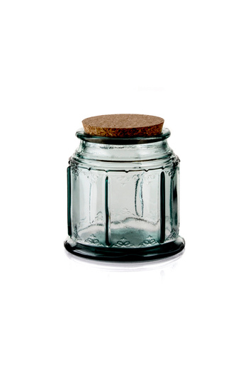 san miguel Tarro Bohemian Jar with Cork Lid 1.5Cc
