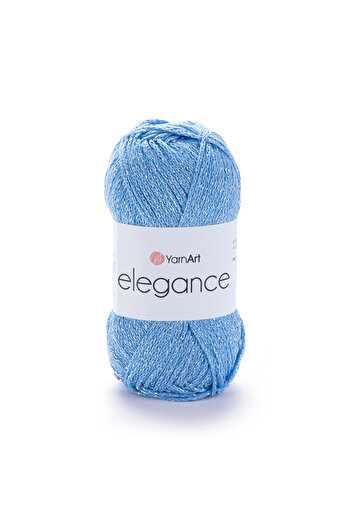 Yarnart Elegance - Glittery Hand Knitted νήμα Baby Blue-107