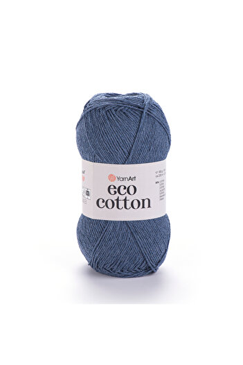 Yarnart Eco Cotton - Χειροποίητο νήμα πλεξίματος Τζιν Μπλε-773
