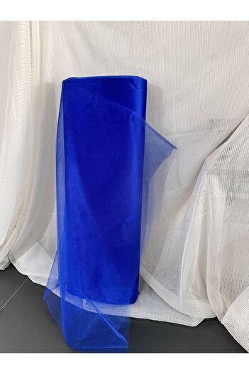 edalle Saks Blue Tulle Car Ornament, Bundle Ornament, Engagement Bundle Ornament, Door Ornament Tulle, Birthday Tulle 100X300Cm,