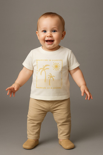 ciccimbaby Baby T-Shirt Cotton Mexicano Printed Short Sleeve 3-18 Months
