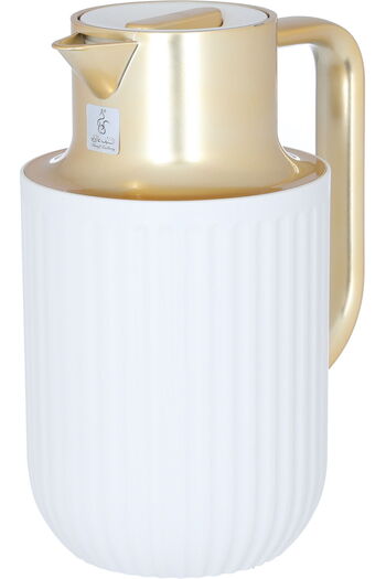 Everest Laura Thermos Matte White With Golden Handle 1 Liter
