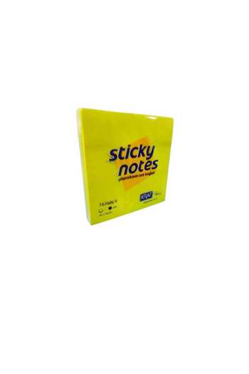KRAF 76 X 76 mm Neon Colored 100 Sheets Post-It