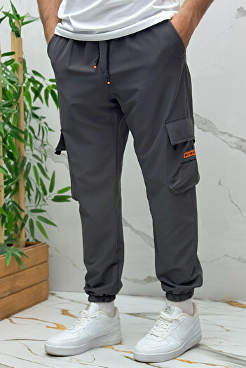 WAFRA Ανδρικό Jogger Cargo Parachute Pantalon με τσέπες (Slim Fit)