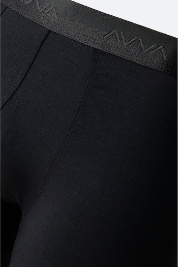 Avva Erkek Siyah Basic Soft Touch Tekli Regular Fit Boxer B009537