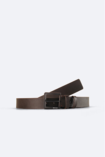 Avva Men's Brown Flat Belt A41Y9301