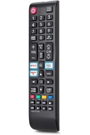 Bogadini Remote Control Compatible with Samsung Qled/suhd/uhd/hdr, Solar, Curved Screen, Black
