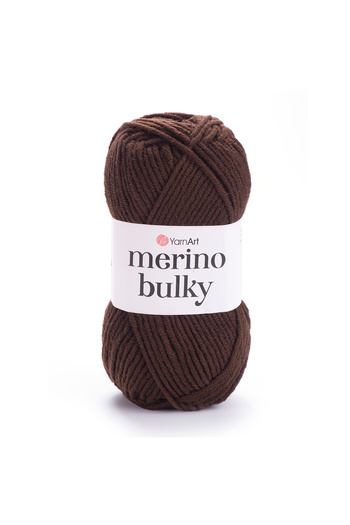 Yarnart Merino Bulky - Πλεκτό Χέρι Νήμα Κόκκινο Καφέ-3067