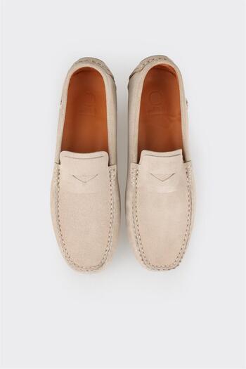 Elle Shoes Bej Deri Erkek Günlük Ayakkabı