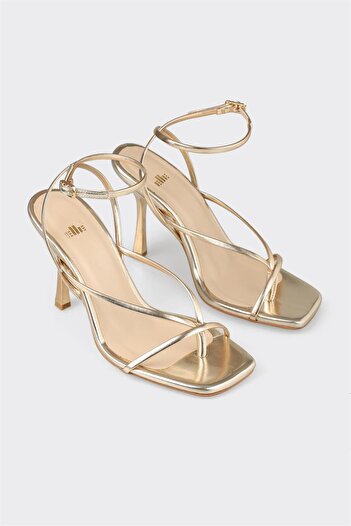 Elle Shoes Gold Kadın Topuklu Sandalet