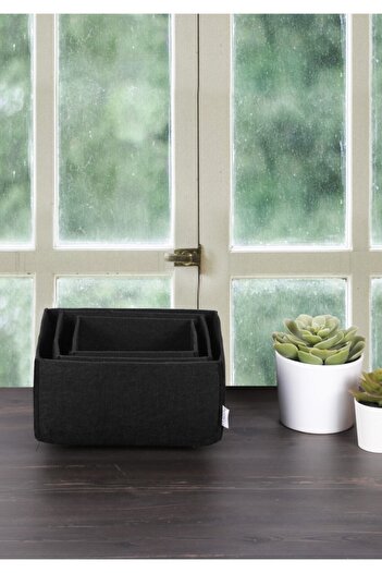 HOMİNG Multi-Purpose 3' Felt Box Organizer Basket Set Hmy-6269