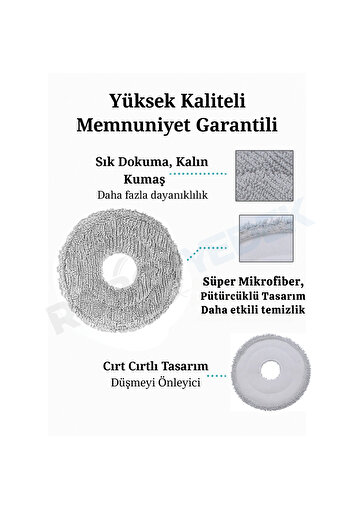 robotyedek Set de mop cu filtru Hepa cu perie din cauciuc compatibilă Dreame X40 Ultra L40 Ultra - 16 bucăți