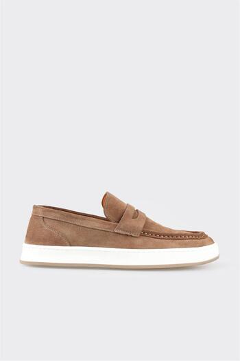 Elle Shoes Ταν Δερμάτινο Ανδρικό Loafer