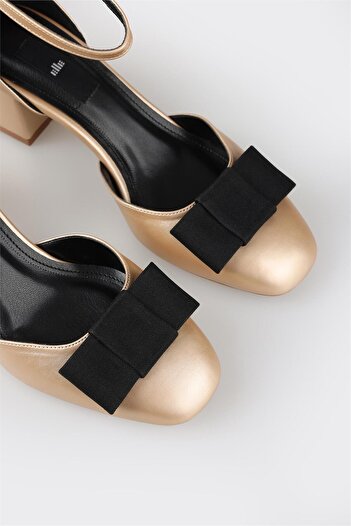 Elle Shoes Gold Kadın Topuklu Ayakkabı