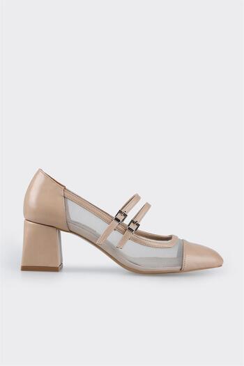 Elle Shoes Natural Women's Heeled Shoes
