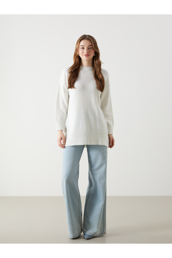 LC Waikiki Crew Neck Oversize Women's Knitwear Sweater