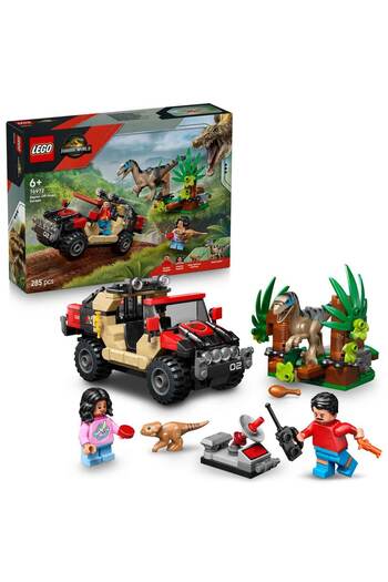 LEGO Jurassic World Raptor Land Escape 76972 - Creative Play for Kids Ages 6 and up