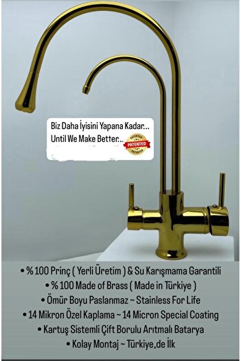 Class Armatür Damla Gold Purification Sink Faucet